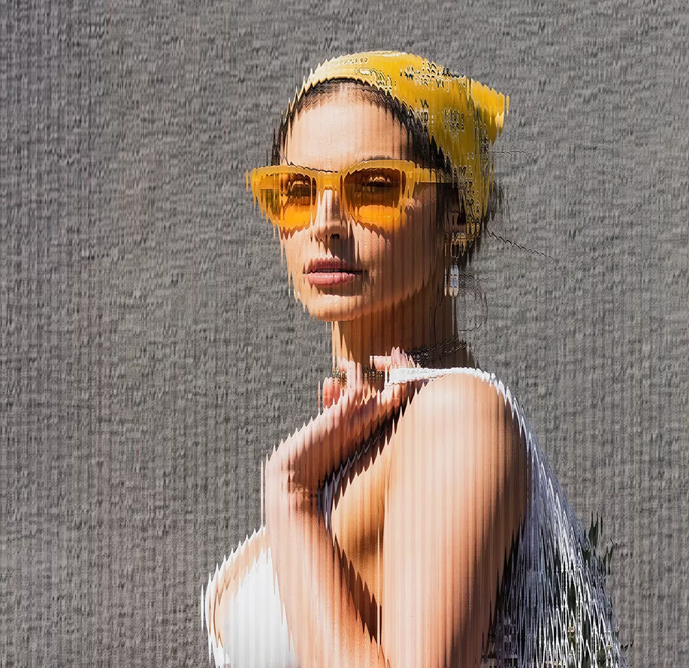 accent image of stylish woman