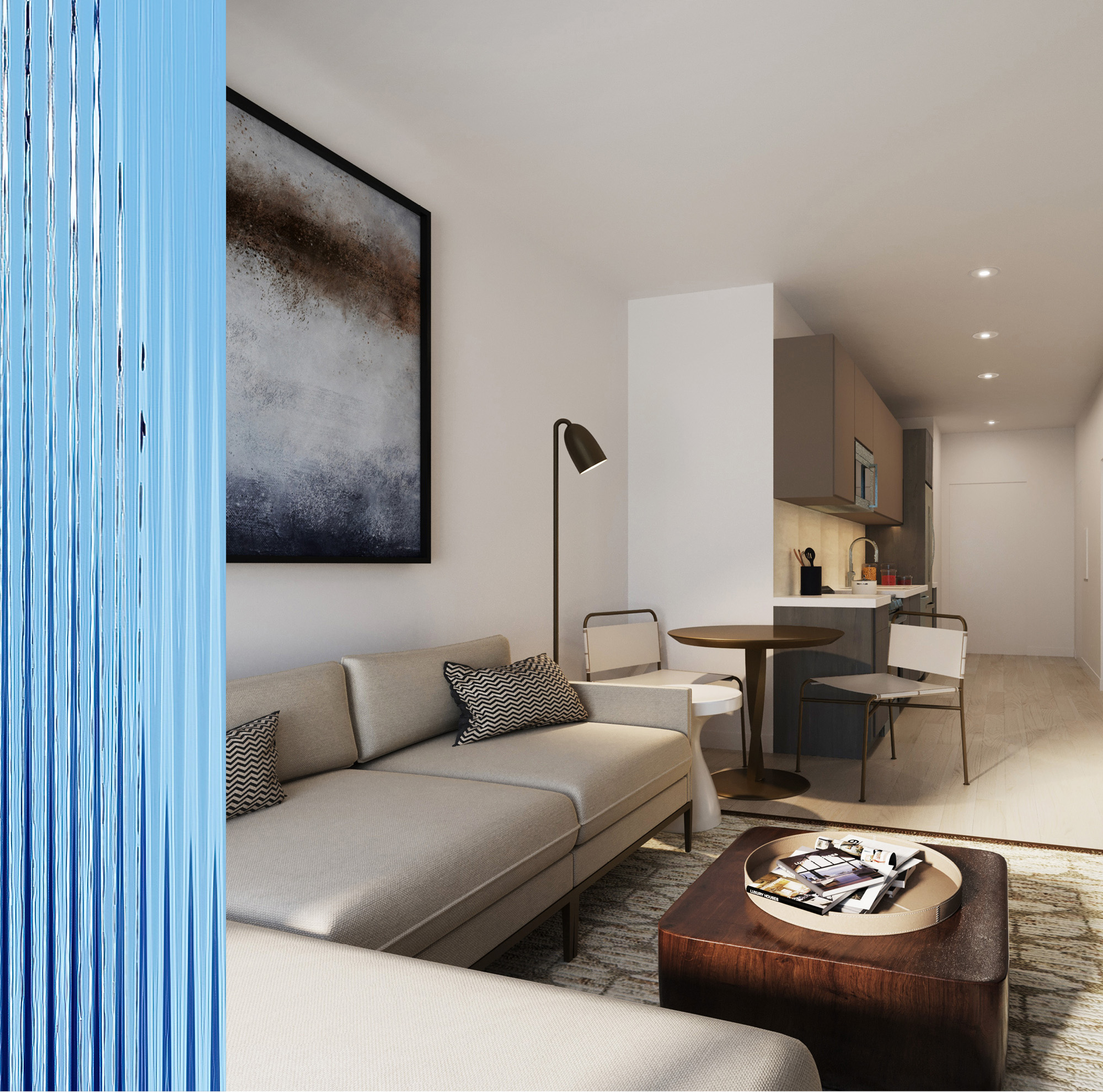 Hudson interior living space rendering